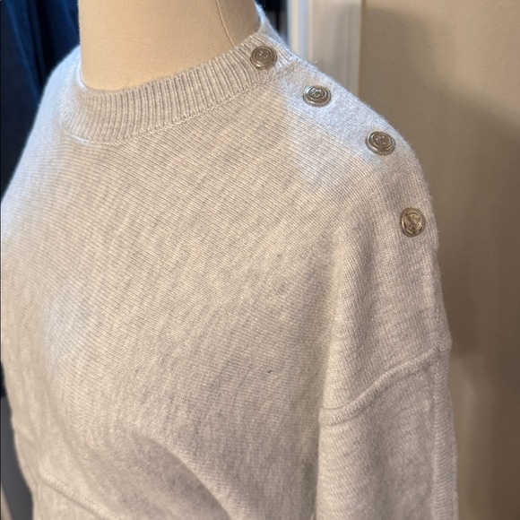 WHBM Elegant Light Heather Gray Pullover Sweater - Picture 7 of 12